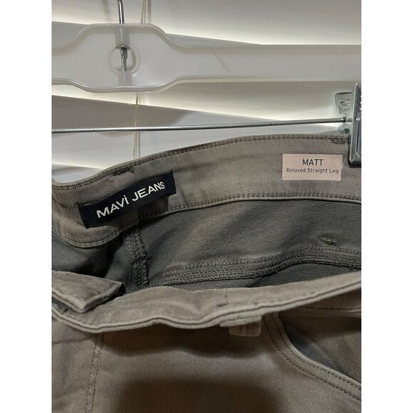 Mavi Matt Relaxed Straight Leg Mens Jeans‎ - Size 42x32 - Picture 2 of 5